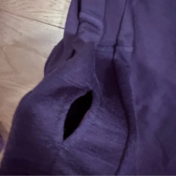 Ibex Wool Hooded Dress with Pockets and Thumbholes Sz Large Purple - Picture 4 of 10